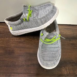Hey Dude Wally Sox Stone White size 11K